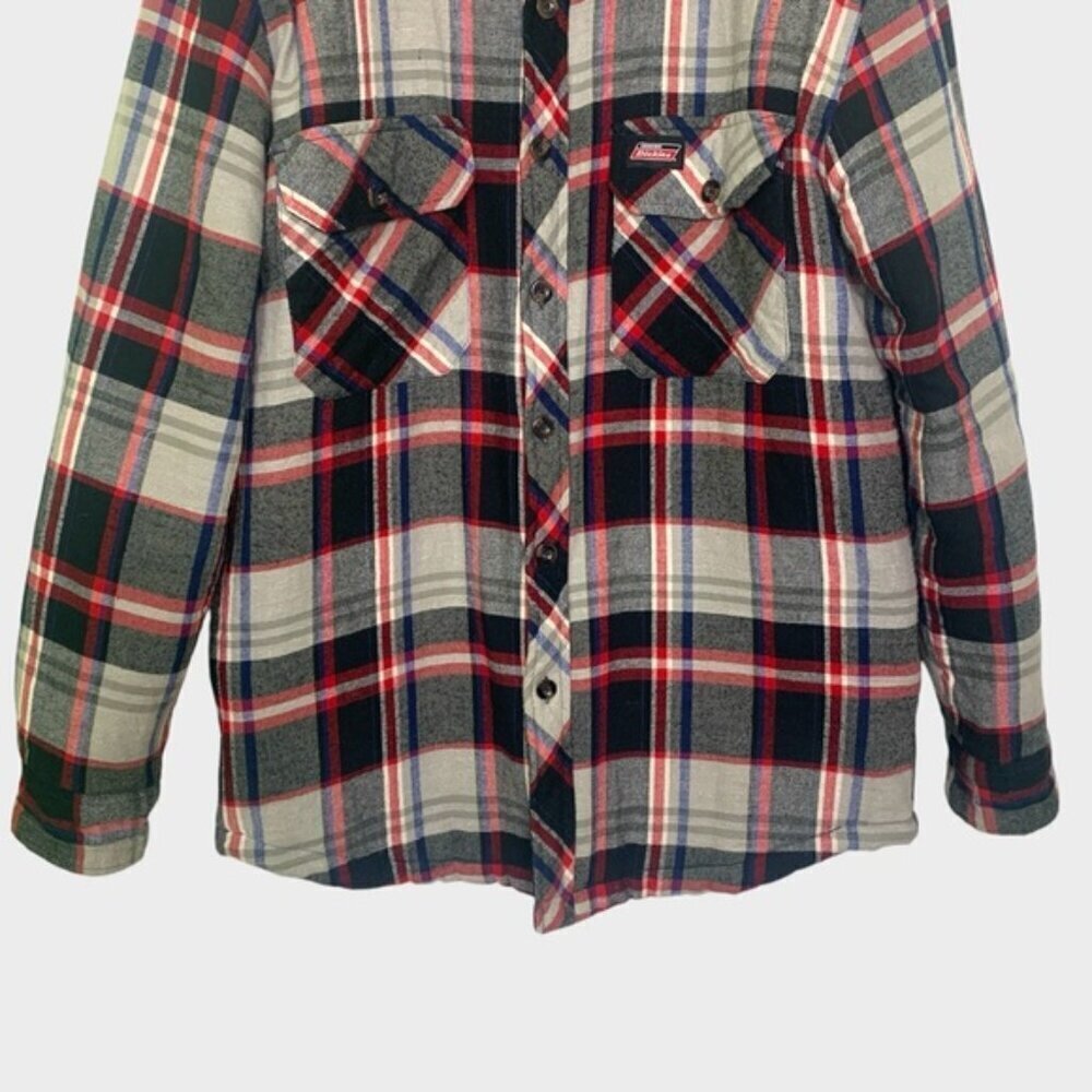 Dickies Plaid Quilted Shirt Jacket - Picture 3 of 7